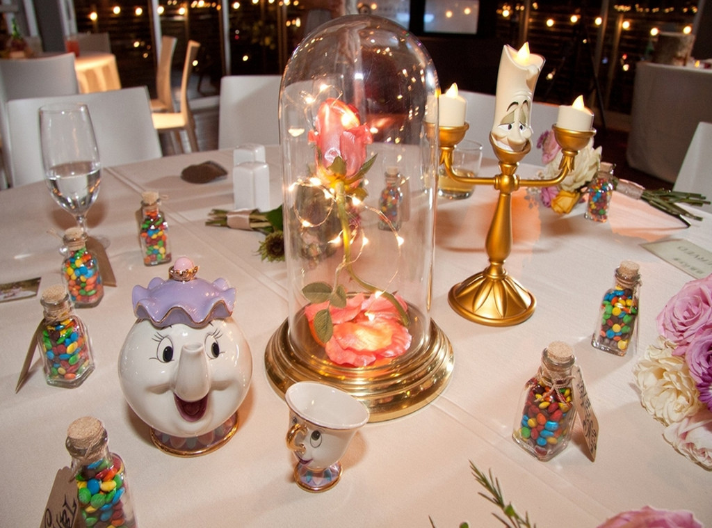 Diy Bride Handcrafts Every Single Disney Centerpiece At Her